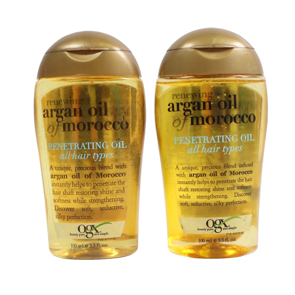 2 PACK OGX Renewing + Argan Oil of Morocco, Cold-Pressed Argan Oil 3.3 fl oz EA